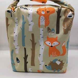 Uzsonnás táska - Rolltop lunch bag - zero waste, Táska & Tok, Uzsonna- & Ebéd tartó, Ebéd tasak, doboz, Varrás, MESKA