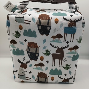 Uzsonnás táska - Rolltop lunch bag - zero waste - táska & tok - uzsonna- & ebéd tartó - ebéd tasak, doboz - Meska.hu