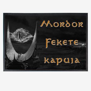 Mordor fekete kapuja lábtörlő  - Meska.hu