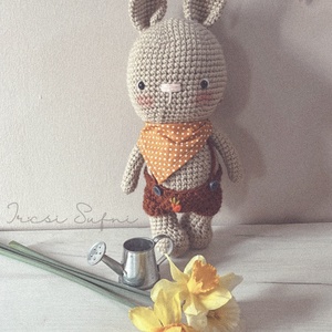 Pocak a kiskertész  / horgolt nyuszi - amigurumi - játék & sport - plüssállat & játékfigura - nyuszi - Meska.hu