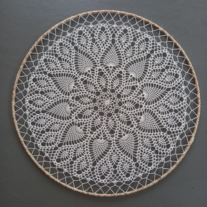 Horgolt mandala (60 cm), Otthon & Életmód, Dekoráció, Spiritualitás, Mandala, Horgolás, MESKA