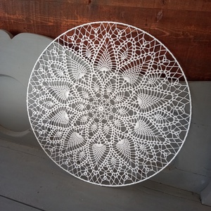 Horgolt mandala (60 cm), Otthon & Életmód, Dekoráció, Spiritualitás, Mandala, Horgolás, MESKA