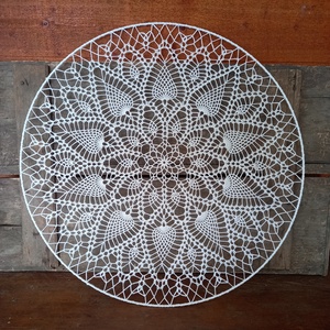 Horgolt mandala (60 cm) - otthon & életmód - dekoráció - spiritualitás - mandala - Meska.hu