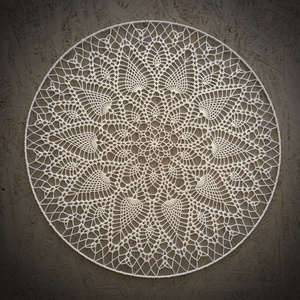 Horgolt mandala (60 cm) - otthon & életmód - dekoráció - spiritualitás - mandala - Meska.hu