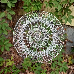 Horgolt mandala (60 cm) - otthon & életmód - dekoráció - spiritualitás - mandala - Meska.hu