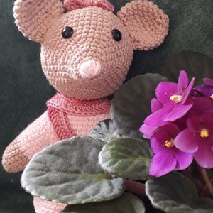 Boglárka egérke - horgolt (amigurumi) játék, Játék & Sport, Plüssállat & Játékfigura, Egér, Horgolás, Baba-és bábkészítés, MESKA