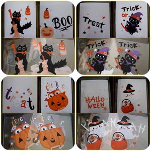 Ajándékzacskó Halloweenre, mindkét oldalán mintával  - 13 x 10 cm (1450) - kellékek & szerszámok - dekorációs kellékek - egyéb kellékek - Meska.hu