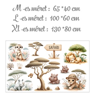 Szafari kaland - falmatrica saját névvel - otthon & lakás - babaszoba, gyerekszoba - gyerekszoba falmatrica - Meska.hu