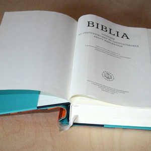 Biblia borító füllel  - otthon & életmód - papír írószer - könyv- és füzetborító - Meska.hu