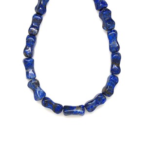 Lapis lazuli csont alak 8-9x11-16mm, Kellékek & szerszámok, Ásvány alapanyag, Ásványfüzér, , MESKA