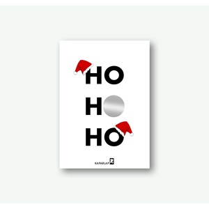 Ho-Ho-Ho kaparós sorsjegy, Otthon & Életmód, Papír írószer, Képeslap & Levélpapír, Fotó, grafika, rajz, illusztráció, MESKA