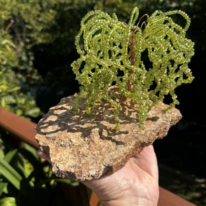 Bonsai kristály Ékszerfa szerencsefa, életfa, pénzfa, kristályfa zöld peridot kvarc kövekből drágakő fa - otthon & életmód - dekoráció - asztal és polc dekoráció - gyöngyfa, ásványfa - Meska.hu