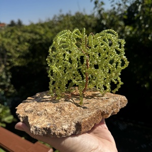 Bonsai kristály Ékszerfa szerencsefa, életfa, pénzfa, kristályfa zöld peridot kvarc kövekből drágakő fa - otthon & életmód - dekoráció - asztal és polc dekoráció - gyöngyfa, ásványfa - Meska.hu