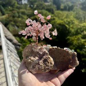 Bonsai kristály Ékszerfa szerencsefa, életfa, pénzfa, kristályfa piros cseresznye kvarc kövekből drágakő fa - otthon & életmód - dekoráció - asztal és polc dekoráció - gyöngyfa, ásványfa - Meska.hu