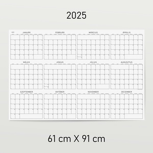 GRÁF éves poszternaptár / nagyméretű évtervező / fali tervező naptár - Meska.hu