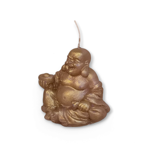 Arany nevető Buddha gyertya - otthon & életmód - gyertya, illat, aroma - gyertya - Meska.hu