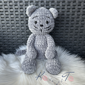 28 cm-es amigurumi horgolt cica - játék & sport - plüssállat & játékfigura - cica - Meska.hu