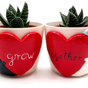 grow together mini kaspó - otthon & életmód - dekoráció - virágdísz és tartó - cserép & kaspó - Meska.hu