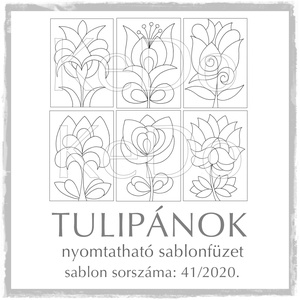 Tulipános sablon lapok - otthon & életmód - papír írószer - Meska.hu