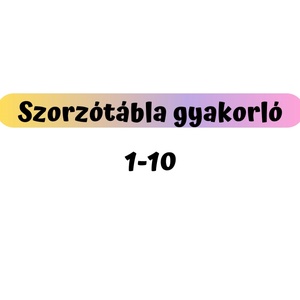 Szorzótábla gyakorlójáték (1-10), Játék & Sport, Készségfejlesztő és Logikai játék, Oktató játékok, Mindenmás, MESKA