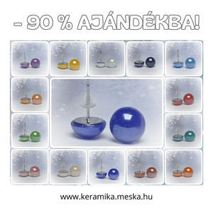 -90 % AJÁNDÉK! Színes pötty porcelán-nemesacél fülik (5000 Ft felett választhatók!) FELTÉTELEK a leírásban!, Ékszer, Fülbevaló, Pötty fülbevaló, Ékszerkészítés, Kerámia, MESKA