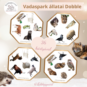 Dobble Vadaspark Erdei / Házi állatok 36 kártya  - Meska.hu