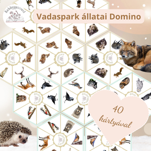 Domino Vadaspark Erdei állatok  , Játék & Sport, Készségfejlesztő és Logikai játék, Memória játékok, Papírművészet, Mindenmás, MESKA