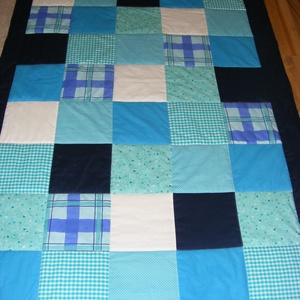 patchwork takaró falvédő fiúknak kockákból, Otthon & Életmód, Babaszoba, gyerekszoba, Falvédő gyerekszobába, Varrás, MESKA