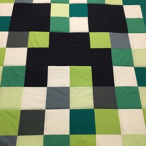 Minecraft patchwork takaró, Otthon & Életmód, Lakástextil, Ágytakaró, Varrás, Patchwork, foltvarrás, MESKA