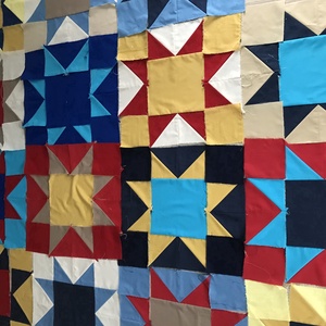 patchwork takaró csillagmintás - otthon & életmód - lakástextil - ágytakaró - Meska.hu