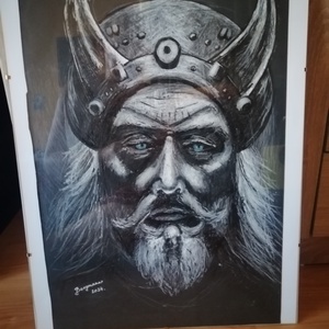 Viking - művészet - grafika & illusztráció - ceruzarajz - Meska.hu