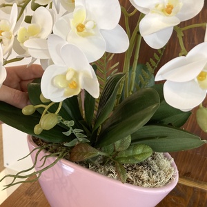 Orchidea asztali dísz - otthon & életmód - dekoráció - asztal és polc dekoráció - asztaldísz - Meska.hu