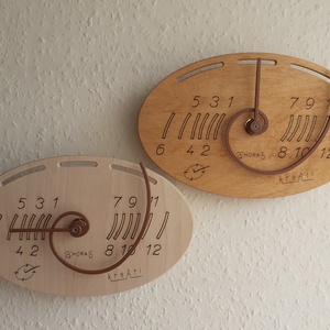 Fibonacci óra - /Ahora sorozat 5/ - otthon & életmód - dekoráció - fali és függő dekoráció - falióra & óra - Meska.hu