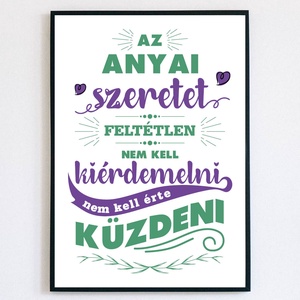 Anyai szeretet - falikép - Anyák napja, születésnap, névnap, bármely alkalom, Otthon & Lakás, Dekoráció, Kép & Falikép, Poszter, Fotó, grafika, rajz, illusztráció, MESKA