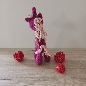 Amigurumi unikornis Tündöklő - játék & sport - plüssállat & játékfigura - unikornis - Meska.hu