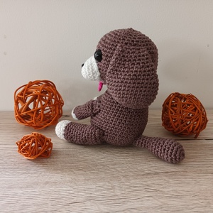 Amigurumi kutya Blöki - játék & sport - plüssállat & játékfigura - kutya - Meska.hu