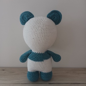 Amigurumi Panda Blue - játék & sport - plüssállat & játékfigura - más figura - Meska.hu