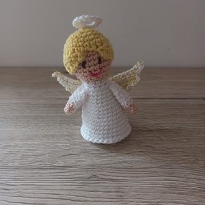 Amigurumi angyal, Karácsony, Karácsonyi lakásdekoráció, Karácsonyi lakásdíszek, , MESKA