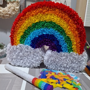 Szivárvány mexikói party pinyáta(pinata) - Meska.hu
