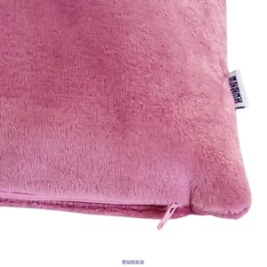 Puha Fleece kispárnahuzat old rózsaszín  - otthon & életmód - lakástextil - párna & párnahuzat - Meska.hu