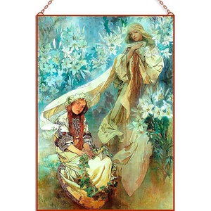 Alfons Mucha - Madonna of the lilies - Meska.hu