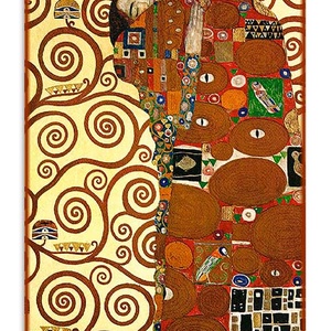 Gustav Klimt - Várakozás és beteljesedés (3 db-os garnitúra) - otthon & életmód - dekoráció - kép & falikép - üvegkép - Meska.hu