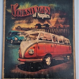 Vw T1 fakép, Otthon & Életmód, Dekoráció, Dísztárgy, Decoupage, transzfer és szalvétatechnika, MESKA