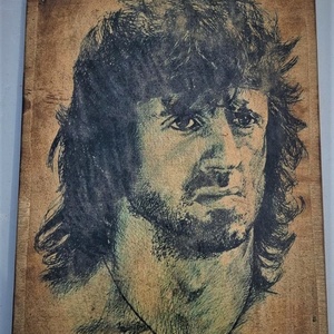 Rambo fakép, Otthon & Életmód, Dekoráció, Dísztárgy, Decoupage, transzfer és szalvétatechnika, MESKA