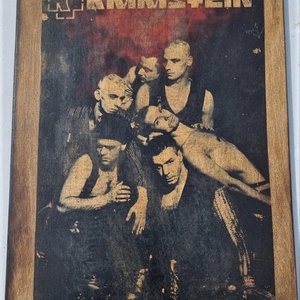 Rammstein fakép, Otthon & Életmód, Dekoráció, Dísztárgy, Decoupage, transzfer és szalvétatechnika, MESKA