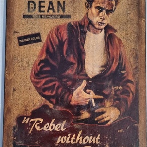 James Dean fakép, Otthon & Életmód, Dekoráció, Dísztárgy, Decoupage, transzfer és szalvétatechnika, MESKA