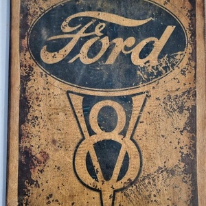 Ford V8 fakép, Otthon & Életmód, Dekoráció, Dísztárgy, Decoupage, transzfer és szalvétatechnika, MESKA