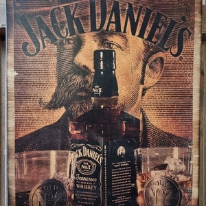 Jack Daniels fakép, Otthon & Életmód, Dekoráció, Dísztárgy, Decoupage, transzfer és szalvétatechnika, MESKA