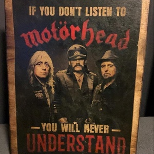 Motörhead fakép, Otthon & Életmód, Dekoráció, Dísztárgy, Decoupage, transzfer és szalvétatechnika, MESKA