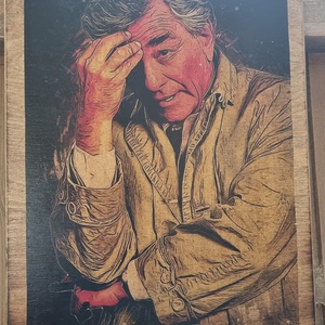 Columbo fakép, Otthon & Életmód, Dekoráció, Dísztárgy, Decoupage, transzfer és szalvétatechnika, MESKA